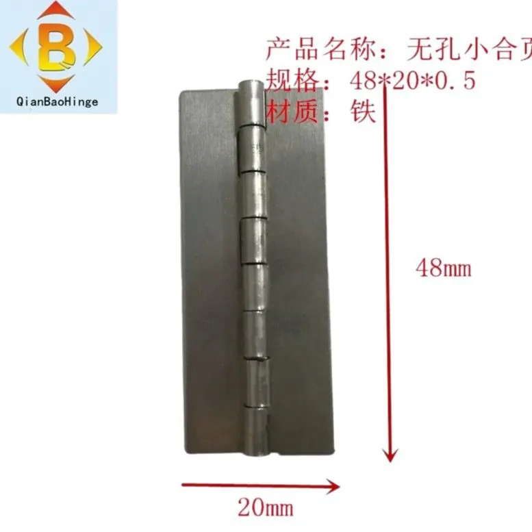 迷你百叶机箱橱柜平开小合页铰链木盒铁铰合页 无孔平开铁合页 图3